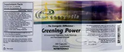 Label for Greening Powder
