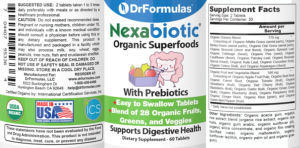 Nexabiotic Organic Superfoods with Prebi