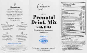 Prenatal Drink Mix with DHA Citrus Flavo