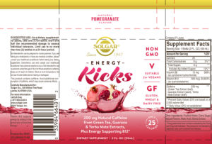 Energy Kicks Natural Pomegranate Flavor