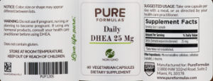 Daily DHEA 25 mg