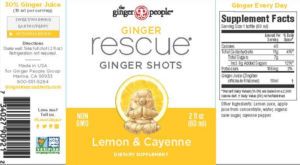 Ginger Rescue Ginger Shots Lemon & Cayen