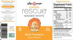Ginger Rescue Ginger Shots Wild Turmeric