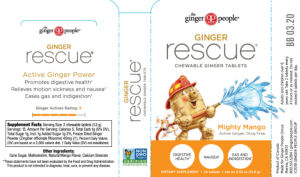 Ginger Rescue Chewable Ginger Tablets Mi