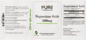 Magnesium Oxide 500 mg
