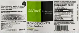 Label for Iron Glycinate