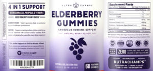 Elderberry Gummies Natural Berry Flavor