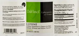 Label for L-Lysine