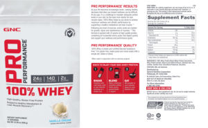 100% Whey Vanilla Cream