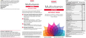 Multivitamin Active without Iron