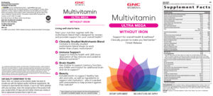 Multivitamin Ultra Mega Without Iron