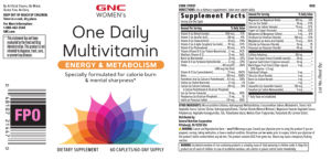 One Daily Multivitamin Energy & Metaboli