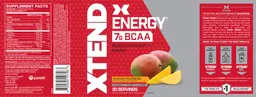 Label for Energy Mango Madness