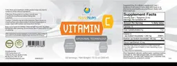 Label for Vitamin C