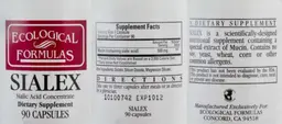 Label for Sialex Sialic Acid Concentrate