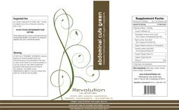 Label for Revolution Abdominal Cuts Green