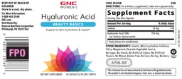 Label for Hyaluronic Acid Beauty Basics