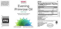 Label for Evening Primrose Oil 500 mg