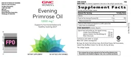 Label for Evening Primrose Oil 1300 mg