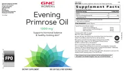 Label for Evening Primrose Oil 1300 mg