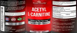 Label for Acetyl L-Carnitine 1200 mg