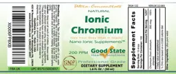 Label for Ionic Chromium 200 PPM