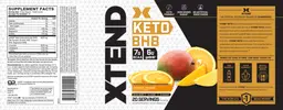 Label for Keto Orange Mango