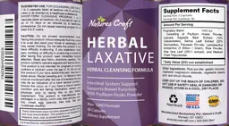 Label for Herbal Laxative