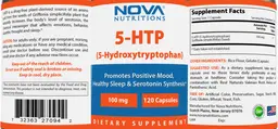 Label for 5-HTP 100 mg
