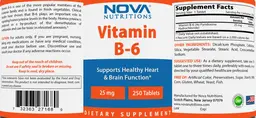 Label for Vitamin B-6 25 mg