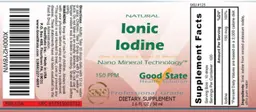 Label for Ionic Iodine 150 PPM