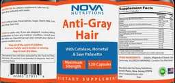Label for Anti-Gray Hair Maximum Strength