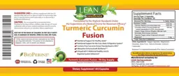 Label for Turmeric Curcumin Fusion