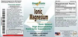 Label for Ionic Magnesium 40,000 PPM