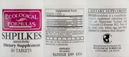 Label for Shpilkes Anxiolytic