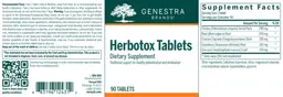 Label for Herbotox Tablets