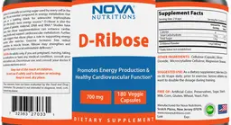 Label for D-Ribose 700 mg