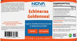 Label for Echinacea Goldenseal 450 mg