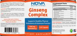 Label for Ginseng Complex