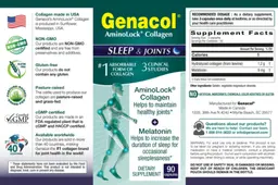 Label for Genacol Sleep & Joints