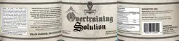 Label for Overtraining Solution Unflavored