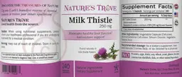 Label for Milk Thistle 250 mg