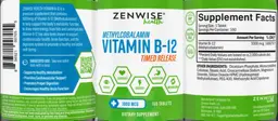 Label for Vitamin B-12 Timed Release 1000 mcg