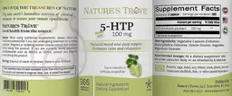 Label for 5-HTP 100 mg