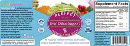 Label for Perfect Liver Detox Support