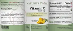 Label for Vitamin C 1000 mg