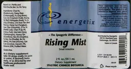 Label for Rising Mist