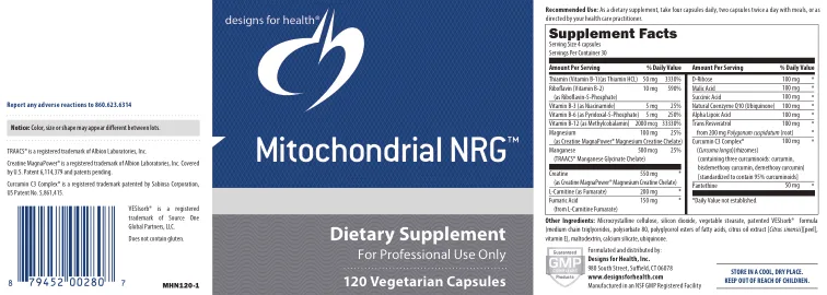 Label for Mitochondrial NRG
