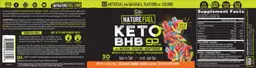 Label for Keto BHB Delicious Gummy Worm Flavor