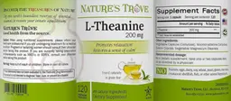 Label for L-Theanine 200 mg